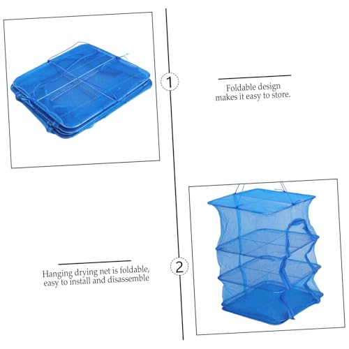 Filet de séchage suspendu pliable LABRIMP en maille nylon pour aliments - 3