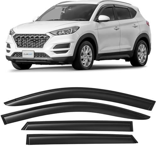 Déflecteurs d'air pour Hyundai Tucson 2015-2020 CLIM ART de fenêtres de voiture - 4 pièces