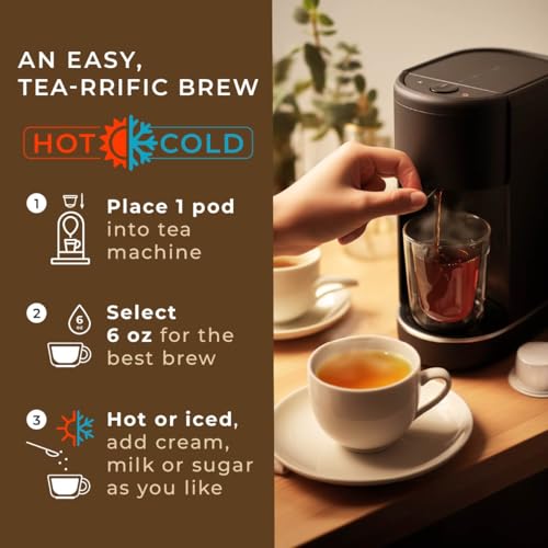 Image of Gya Tea Co All Day Focus Tea Gift Set (16 ct) - Assorted Tea Pod Variety Pack with Earl Grey, Black, Green & Jasmine Green 4 Flavors for Refresh & Energy