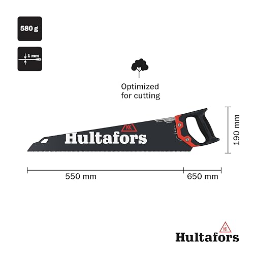 Scie à main Hultafors HBX 22 de 550mm et 9 TPI pour découpe