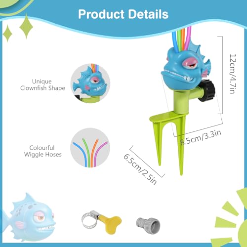 MoKo Dinosaur Water Sprinkler for Kids, Toddler Outdoor Toys for Backyard - image 2
