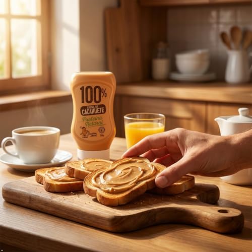 Miniatura 5 de Capitán Maní Crema De Cacahuete 100 Cacahuete Squeeze 300g, 30g Proteína