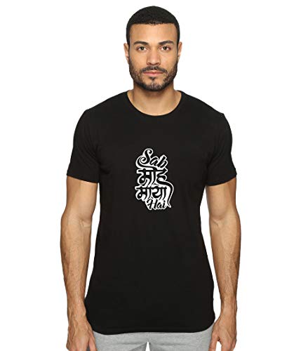 Image of T-Shirt for Men SAB MOH Maya HAI Funny Hindi Quote Tees