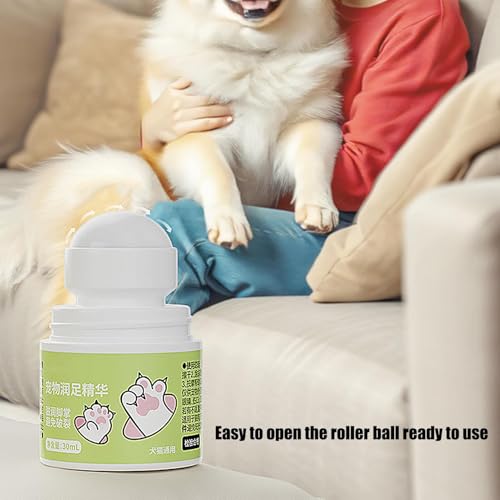 Generisch Balsam für die Ballen von Hunde, 30ml Pflegeöl für rissige Hunde, Natürliche Krallenpflege für Katzen bei rissigen