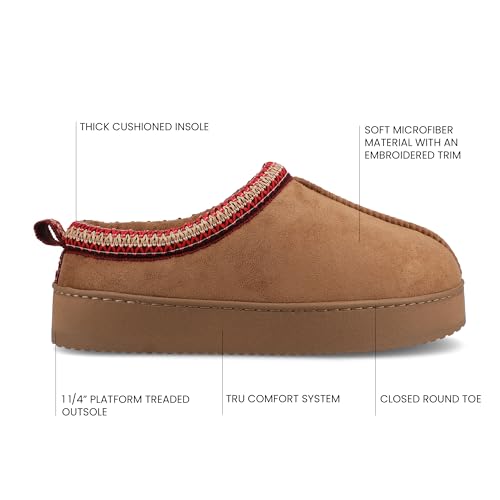 Journee Collection Women's Connway Cushioned Platform Clog Slippers3