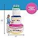 Fun Express Giant Inflatable Birthday Cake Party Decoration (6 feet Tall) Blow Up Birthday Decor for Indoor or Outside