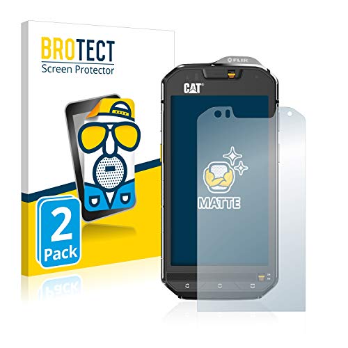 BROTECT Protector Pantalla Anti-Reflejos Compatible con Caterpillar Cat S60 (2 Unidades) Pelicula Mate Anti-Huellas