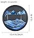 Oneshow 17.3 in Moving Sand Art Picture Wall Hanging, 3D Sand Art Liquid Motion 360° Rotating,for Meditation, Home Office Decoration Relax Mood Glass Craft Birthday Gifts for Adults (Blue-17.3 in)