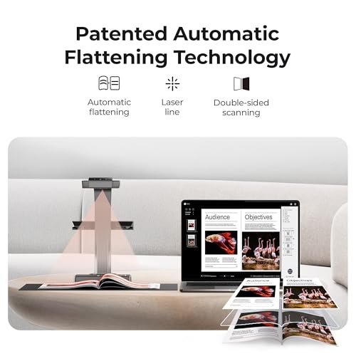 CZUR ET18 Pro Prämie Buchscanner, Smart Dokumentenscanner mit OCR und 18MP, Nach PDF Konvertieren/Durchsuchbare PDF/Word/Tiff/Excel für Scanfläche bis A3 A4, Kompatibel mit Windows Mac ✪ - 2
