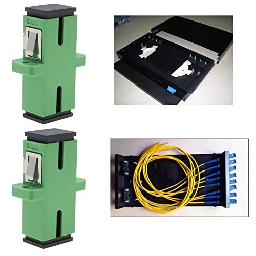 YINETTECH 10PCS SC Female to SC Female APC Coupler, Fiber Optic Adapter, Network Internet Connector - Image 2