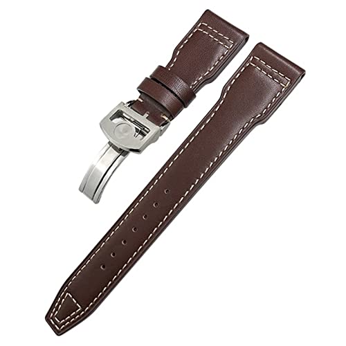 Bracelet montre en cuir véritable 21mm idéal pour le quotidien des pilotes et passionnés