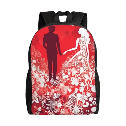 Mochila para mujer y hombre Silhouette of Love impermeable miniatura 1