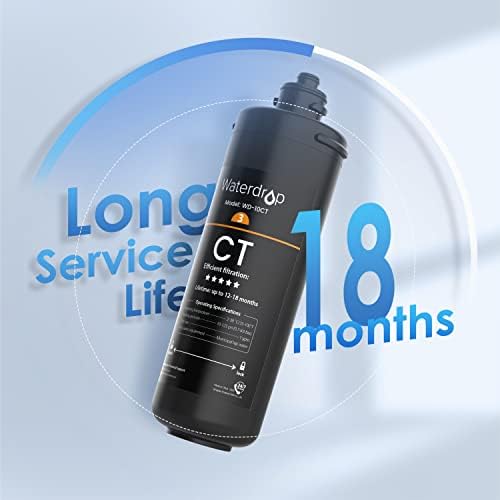 Filtro Acqua Waterdrop WD-10CT - Ricambio Per Sottolavello TSA E TSB - Foto 7