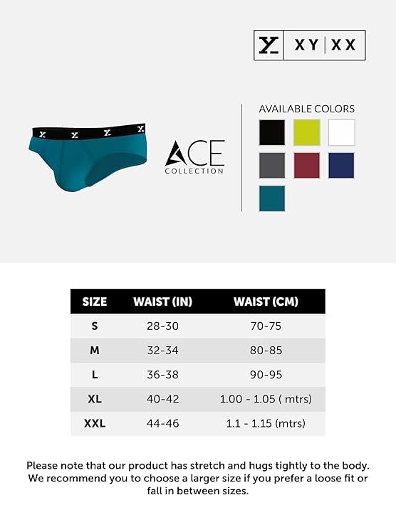 Image of XYXX Men's Ace Micromodal Regular Fit Solid Antimicrobial Briefs with No Marks Waistband (Pack of 2)