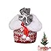 Produktbild Weihnachtsgeschenksäcke | Gestrickte Weihnachts-Süßigkeiten-Taschen - Weihnachtsgeschenktaschen mit Kordelzug Party bevorzugt Taschen für