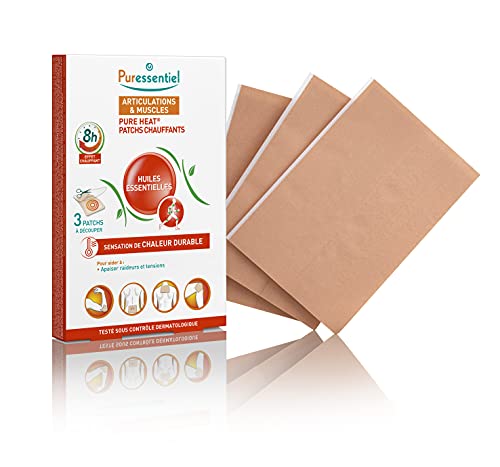 Puressentiel - Articulations & Muscles - Patchs Chauffants Pure Heat aux 14 Huiles Essentielles - Effet Chauffant Naturel - Aide à...
