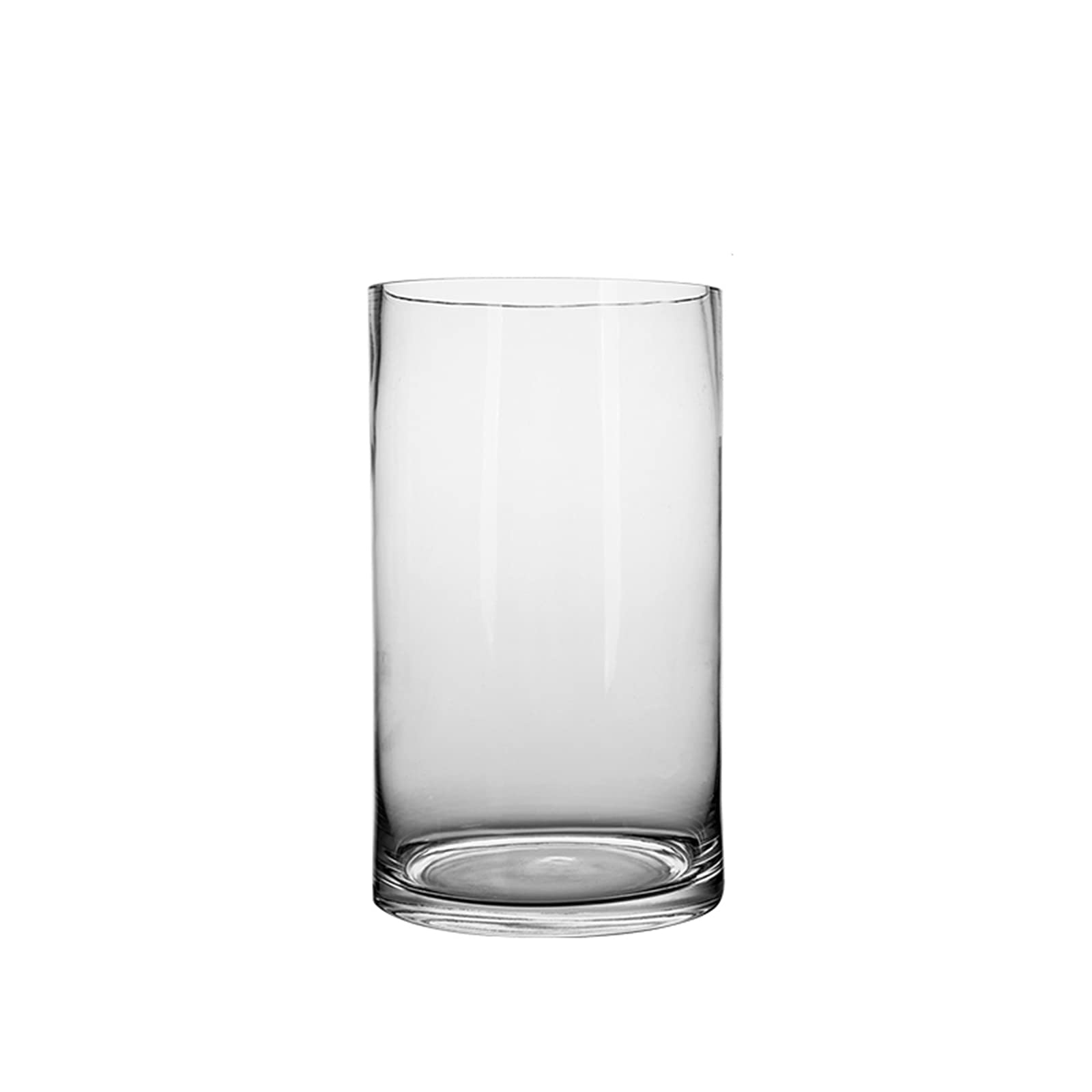 asdchZen Indoor Gardening Clear Glass Vase, Cylindrical Flower Hydroponic Vase Rose Flower Lily Decorative Vase,15 * 30CM