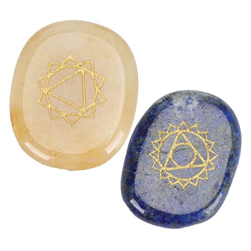 Pierres de chakra naturelles pour lithothérapie et guérison par la méditation - 5