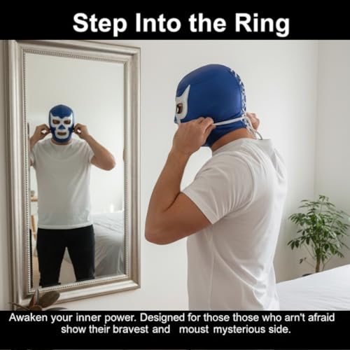 Artisans Bazaar Mexican Custume Wear Masks Luchador Mexicano Wrestling Masks Foamy Material for Men & Women Lucha Libre Adult