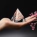 QFkris Crystal Pyramid Figurine Collectible, Transparent Color Prism Desk Ornament Glass Paperweight with Gift Box for Decoration (60mm / 2.4inches)