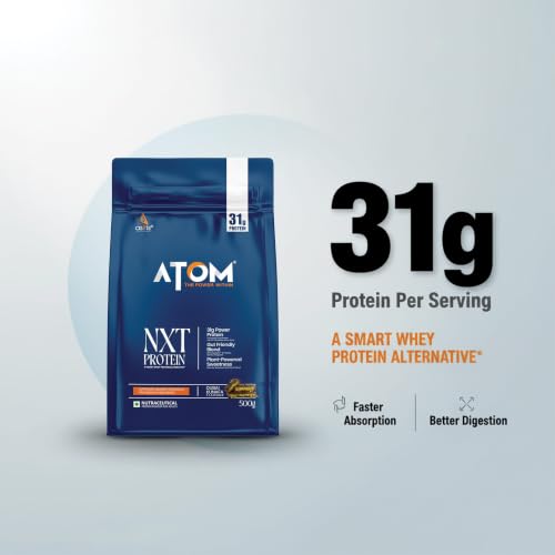 Image of AS-IT-IS ATOM NXT Protein Dubai Kunafa, 500g - 31g Muscle Fuel from Yeast Protein with DigeZyme