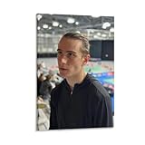 Alex Lanier Poster sur toile Motif joueur de badminton français 20 x 30 cm