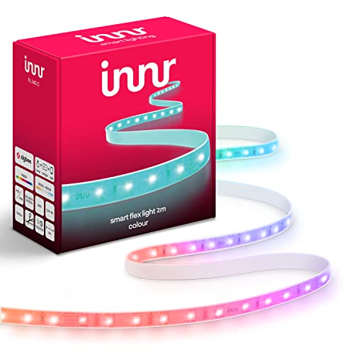 Innr Innr Smart LED Strip Light, Works with Hue*, Alexa, Hey Google, SmartThings (Hub Required) 2m Colour, RGB, LED, Light Strip, FL 120 C