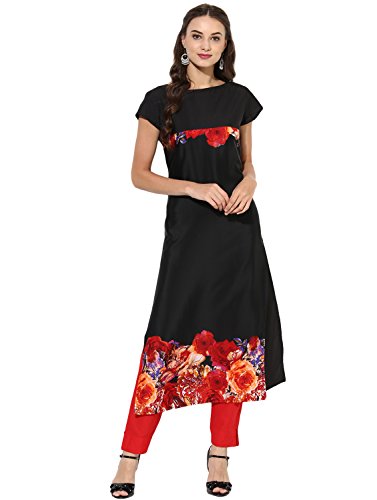 Image of Vaamsi Women's Crepe Regular Kurta