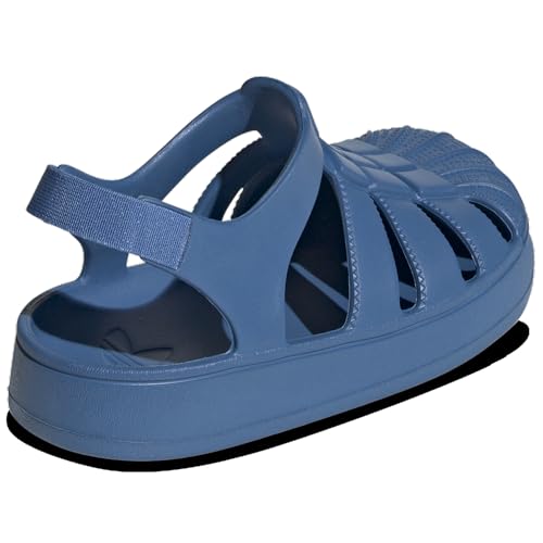 Adidas Originals Superstar Sandal - Boys' Preschool (JI2800, Focus Blue/Focus Blue)3