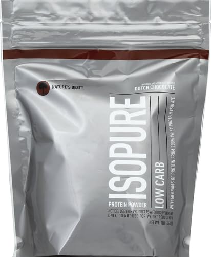 Image of Isopure Low Carb 100% Pure Whey Isolate Protein Powder, Gluten Free, with Vitamins, Dutch Chocolate, 25g Protein Per Serving,14 Servings (Packaging May Vary), 1 Pound (Pack of 12)
