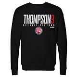 500 LEVEL Ausar Thompson Detroit Pistons Crewneck Sweatshirt - Ausar Thompson Detroit Pistons Elite WHT (Black, Medium)