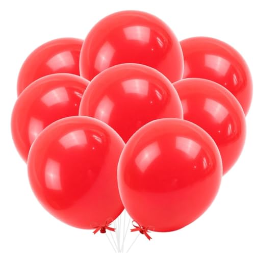 Toyvian 20pièces Lot De Ballons Latex Rouge Pour Fête Anniversaire Gonflables À L'Air Ou HéLium RéUtilisables Pour Anniversaires Et RéUnions Festives