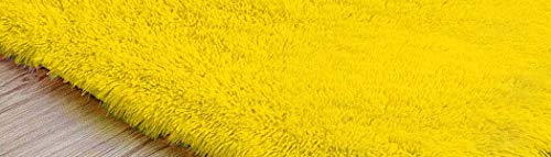 Image of Modern Fluffy Silky Micro Fiber Polyster Carpet /Runner for Bedroom, Study Room, Playing Room, Guest Room ETC 2x6 feet- C-39