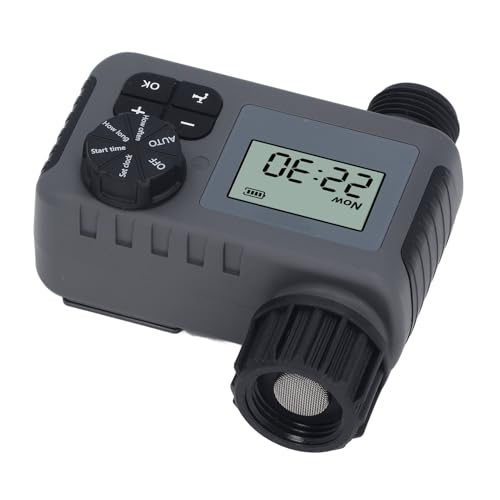 NH3/4in Sprinkler Timer, Energy Saving & Accurate IP55 Water Timer for Lawn Pot Pool, Programmable Cycle Timing with Structured Hose Timer