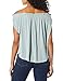 Lucky Brand Women's Off The Shoulder TOP Shirt, sage, M