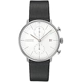 junghans meister pilot chronoscope review Gehäuse: Edelstahl JUNGHANS max Bill Chronoscope Bauhaus Herrenuhr 027/4303.02