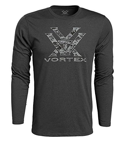 Vortex Optics Logo Long Sleeve Shirt - Charcoal Heather Camo - Large