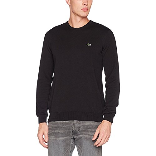 Lacoste Men's Crewneck Cotton Jersey Sweater with Green Croc Sweater
