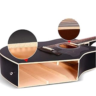 Loivrn Portable guitare voyage guitare acoustique 41 pouces guitare classique en placage de bois de sapin guitare… – Image 6