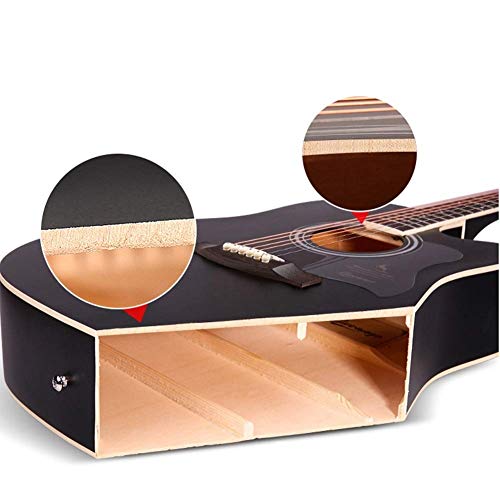 Loivrn Portable guitare voyage guitare acoustique 41 pouces guitare classique en placage de bois de sapin guitare… - Les Beatles, Paul McCartney, John Lennon, RIngo Starr, George Harrison Loivrn Portable guitare voyage guitare acoustique 41 pouces guitare classique en placage de bois de sapin guitare… – Image 7