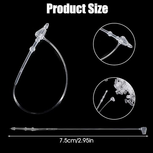 Nogeqi 1000 Stück Sicherheitsfäden Für Etiketten Preisschilder Flohmarkt, Tag Pins Transparentem Kunststoff, Transparent Loop Pins Für Kleidung Produktetiketten Schuhe Taschen Hängeetiketten