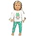 kingko Poupée Vêtements Pyjama pour Fille américaine de 18 Pouces Vêtement Pyjama pour poupées Enfants Cadeau GéNéRation Pyjamas Dolls Set (A)