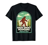 Great Smoky Mountains Vintage Bigfoot Travel T-Shirt