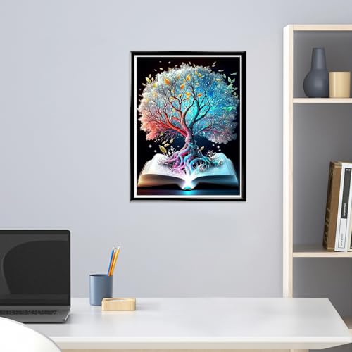 Zfseyuh Diamond Painting Arbre de Vie,Broderie Diamant Kit Complet,Peinture Diamant Adulte,Arbre Magique Kit de Broderie,Décoration du Salon 30 * 40cm – vue 7