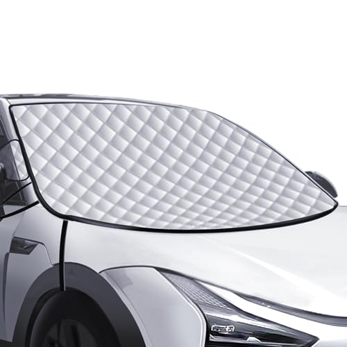Autreykorn Car Windscreen Cover Foldable 193x157x126 cm, Anti Snow, Ice, Frost, Dust, Sun, Against Theft with Storage Bag Fits SUV, Large or Small Car