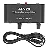 Independent Dual Channel Sound Preamplifier, 1/4in 6.35mm 0-20dB Gain Amplifier for Mic and Instrument, DC 5V - 12V Powered with Balanced Input Design #4
