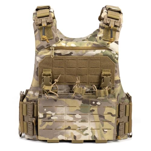 Chaleco tactico porta placas ajustable SIXMM CUV VEST militar ligero