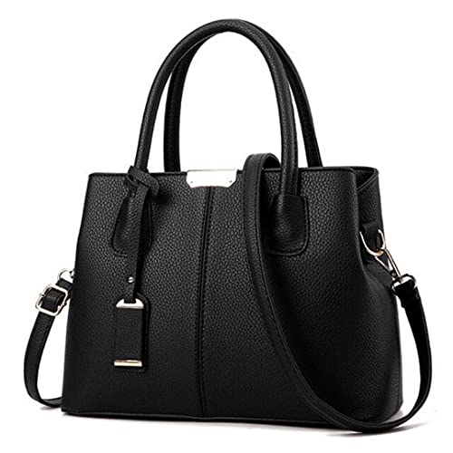 Bolsa Feminina Couro Plutônio Bolsa de Ombro Mão Morashop (Preto)