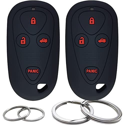 Coque en silicone pour clé Acura TL et TSX : lot de 2 protections à 4 boutons