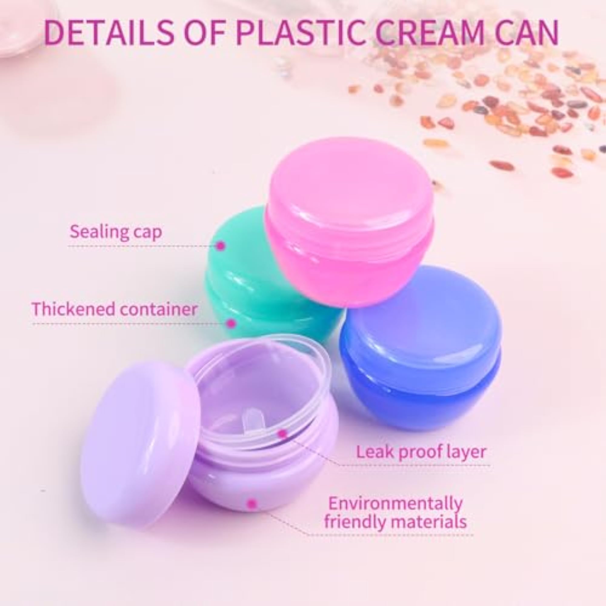 Small Travel Containers Portable Toiletry Storage Jars